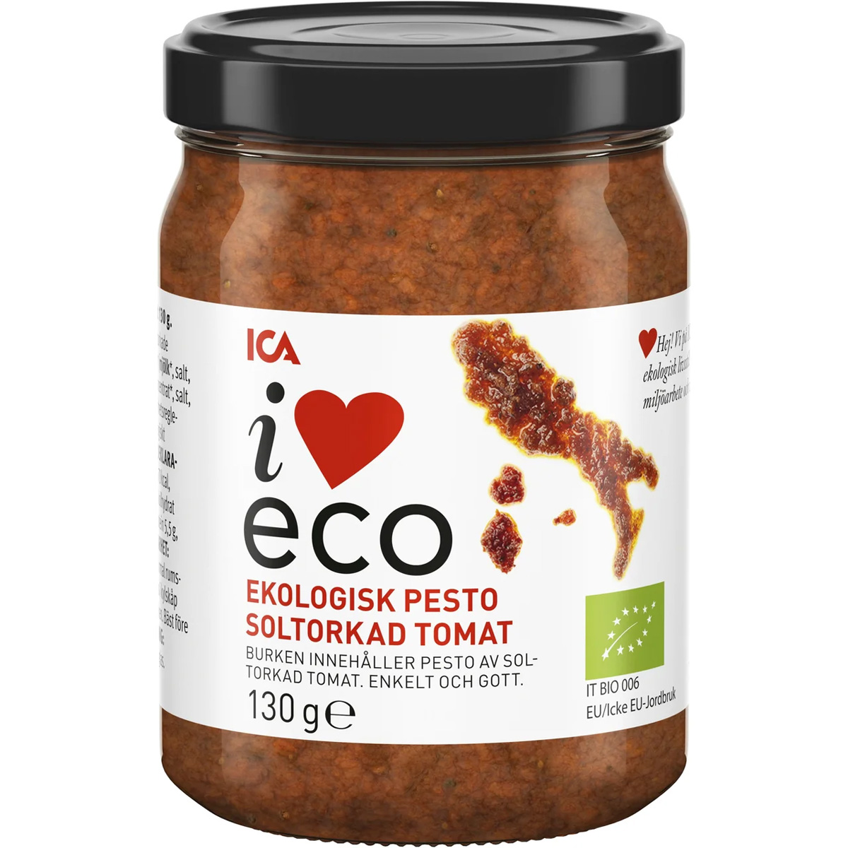 Ica Pesto Soltorkad tomat Ekologisk